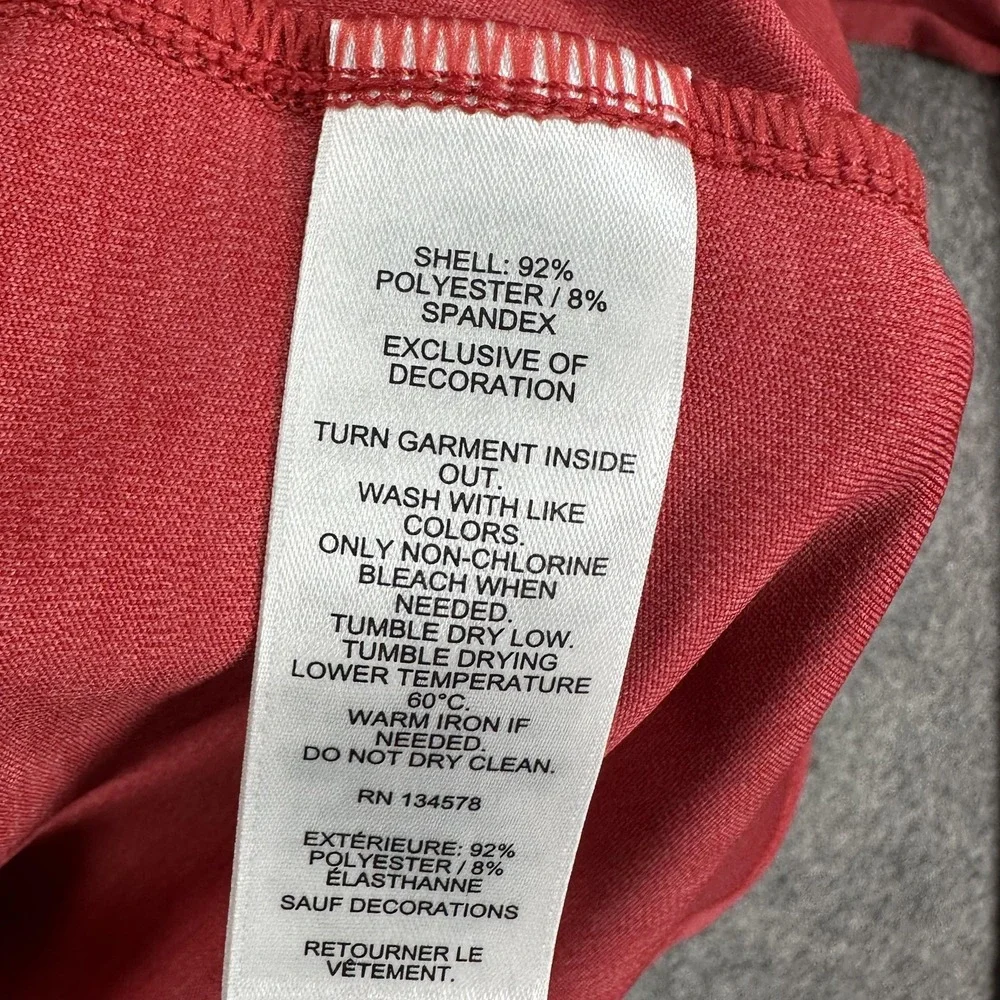 Vineyard Vines On-The-Go Shep Shirt Mens Large Red 1/4 Zip Nantucket Pullover